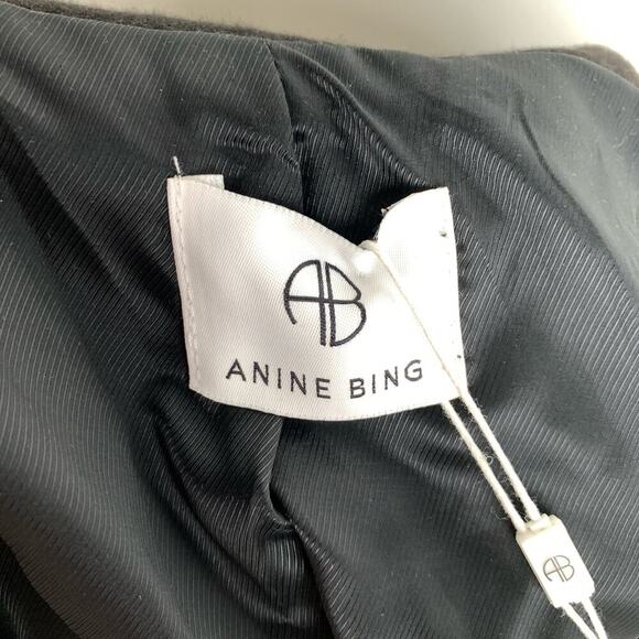 NWT Anine Bing Madeleine double-breasted blazer Size L - Picture 12 of 14